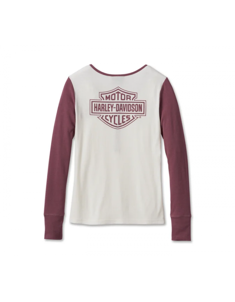 Жіночий лонгслів Bar &amp; Shield Timeless Henley - Colorblocked розмір M
