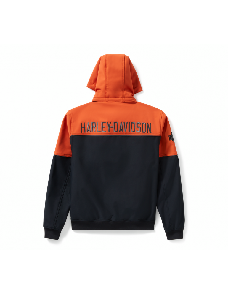 Куртка чоловіча H-D JACKET-KNIT чорно / помаранчова розмір M