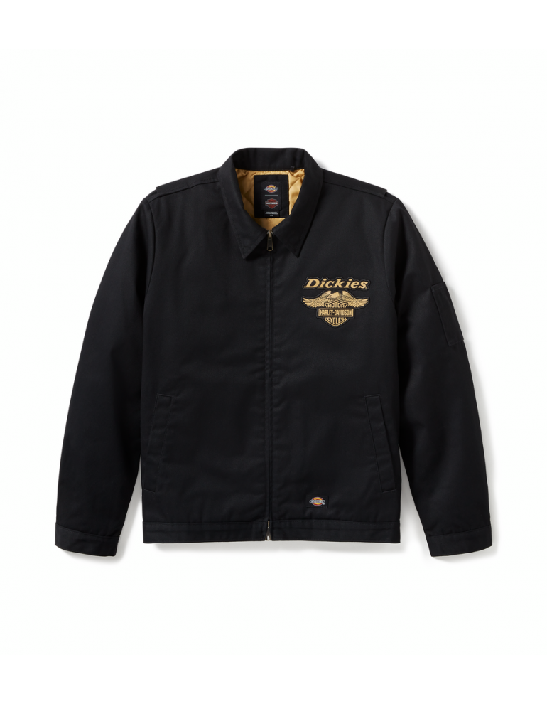 Куртка чоловіча JACKET-DICKIES,WOVEN,EISENHOWER,BLACK розмір M