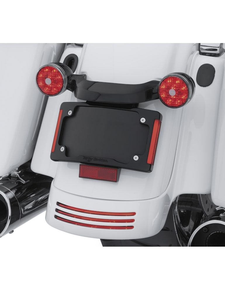 Curved License Plate Frame with LED Lighting