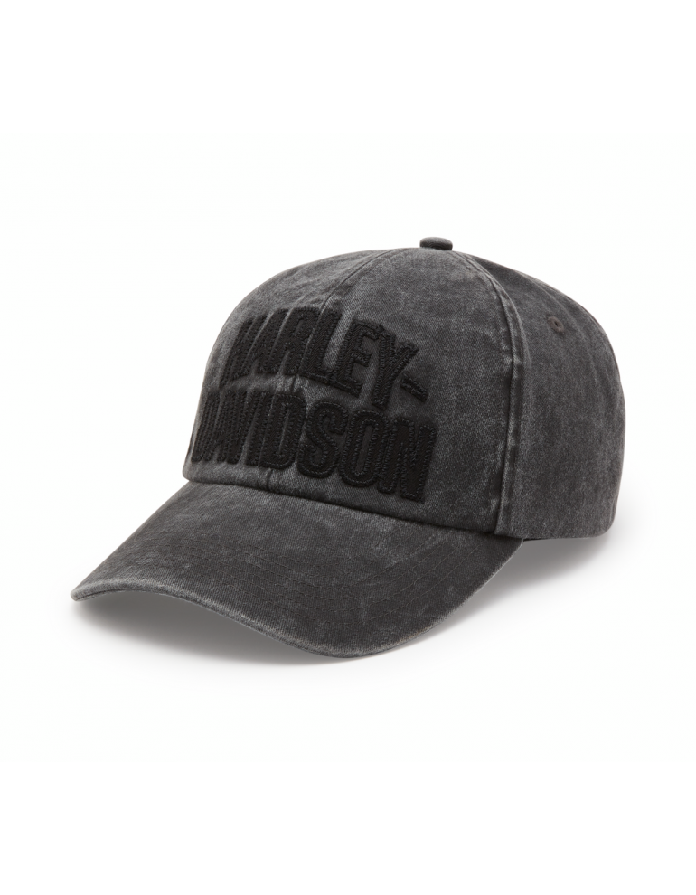 Кепка чоловіча HAT-FITTED,WOVEN,BLACK розмір L