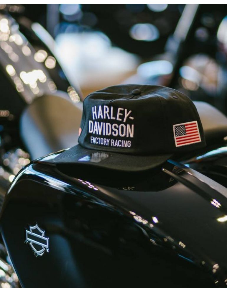 Кепка чоловіча H-D Factory Racing Twill Чорна