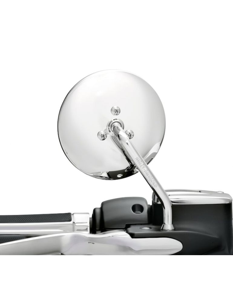 Short Stem One-Piece Round Mirror - Right SIde