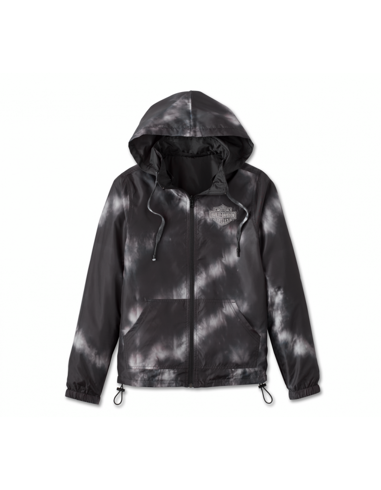 Куртка-вітровка жіноча двостороння JACKET-WOVEN,BLACK розмір M