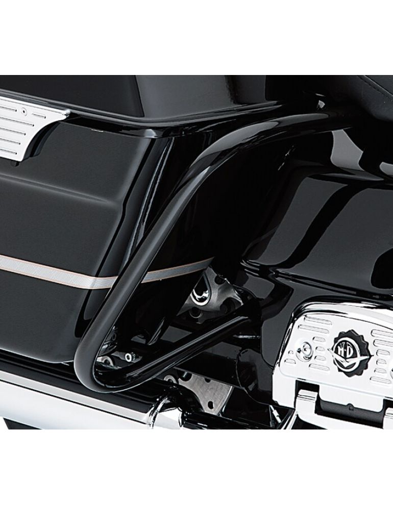 Gloss Black Rear Saddlebag Guard Kit