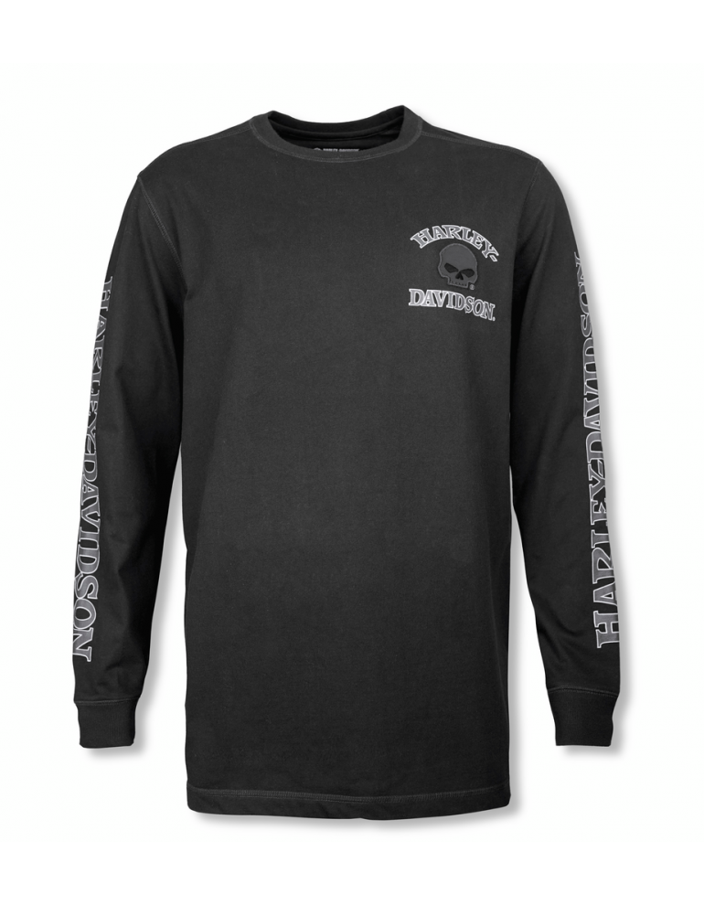 Лонгслів чоловічий Harley-Davidson TEE-KNIT,BLACK розмір L