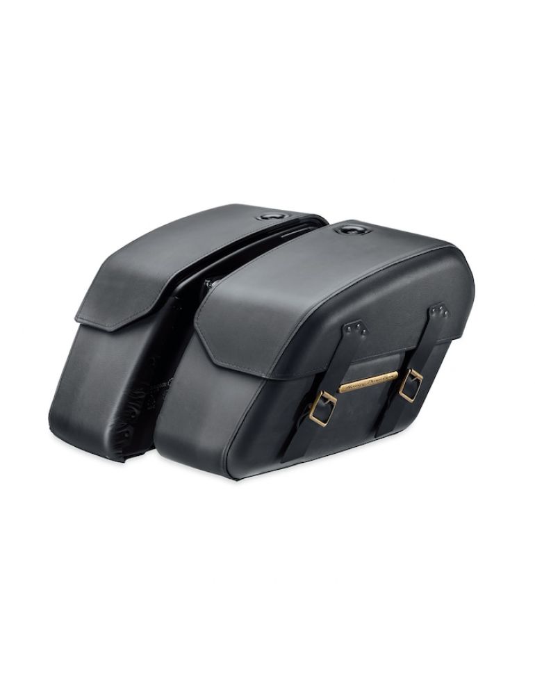 H-D Detachables Saddlebags – Brass Trim