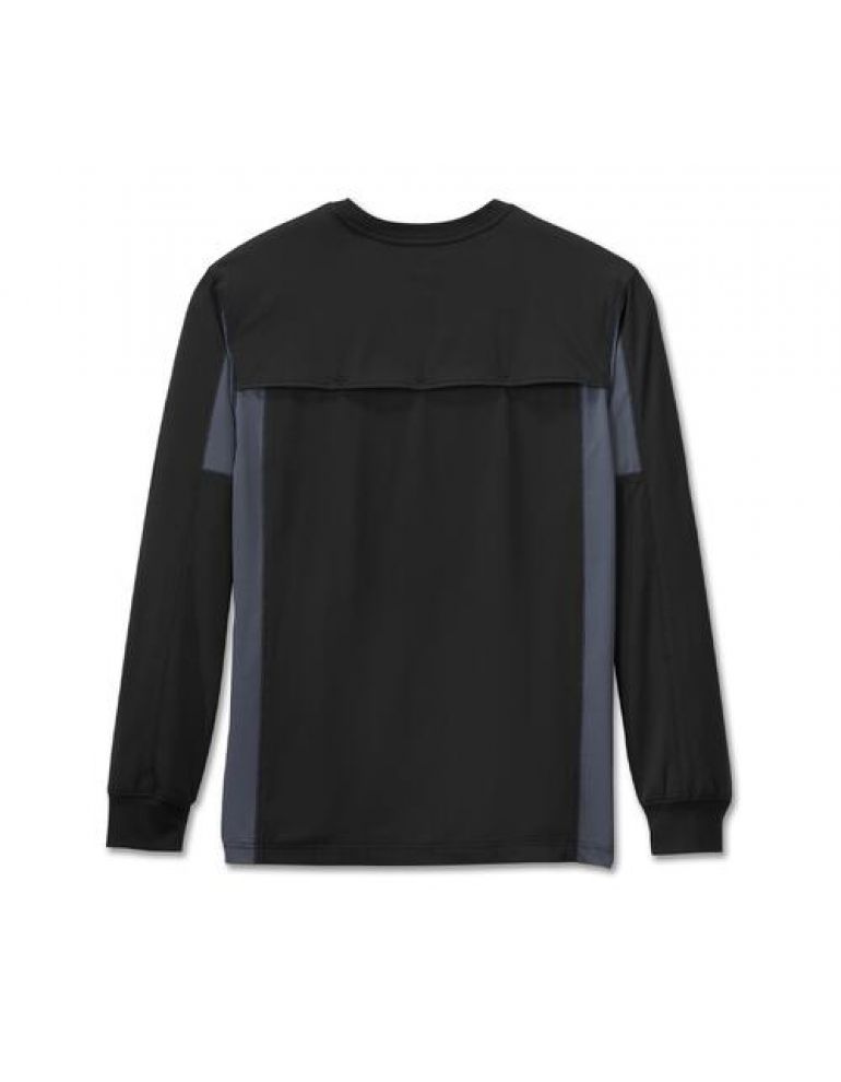 Чоловічий лонгслів TEE-KNIT,BLACK розмір XL