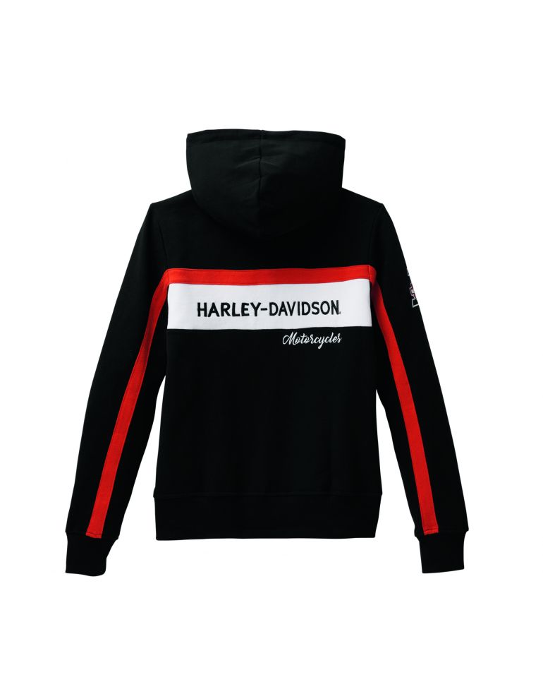 Худі жіноче Harley-Davidson Rally Stripe Zip Front Hoodie розмір S