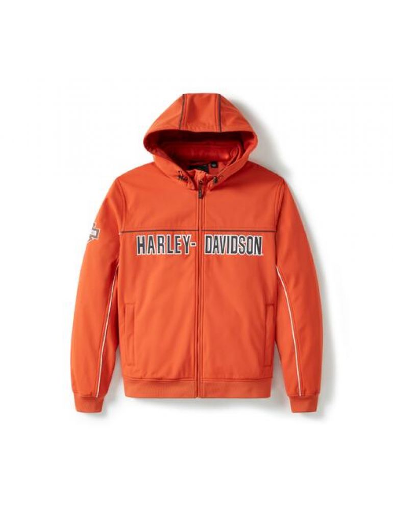 Куртка чоловіча JACKET-KNIT,WINDPROOF,ORANGE розмір XL