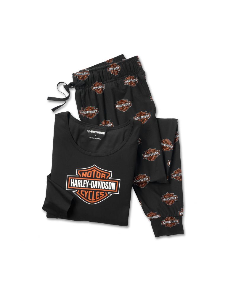 Жіноча піжама набір Harley-Davidson BLACK розмір XS