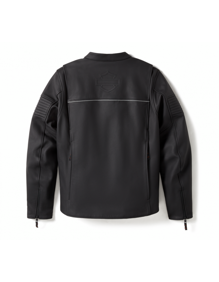 Куртка чоловіча райдингова JACKET-LEATHER,BLACK,PPE розмір XL