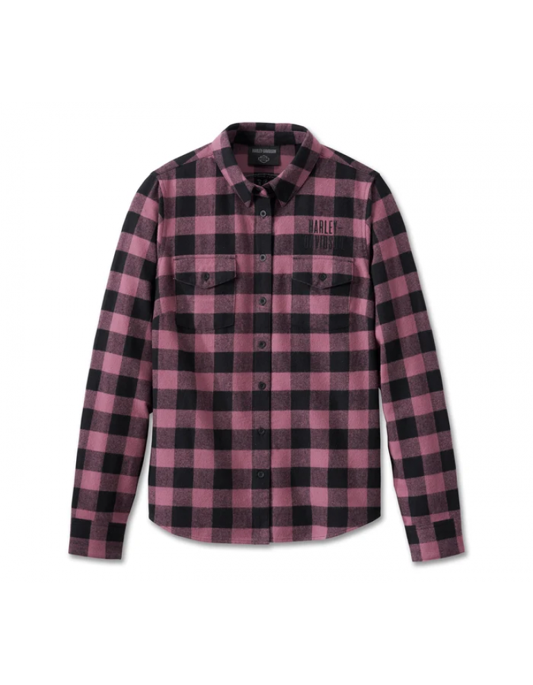 Жіноча фланелева сорочка Rustic YD Plaid колір Crushed Berry розмір XS