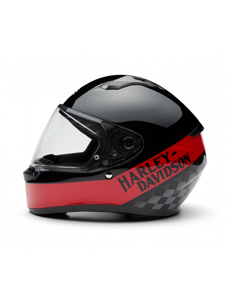 Шолом H-D Velo H34 чорно/червоний розмір L
