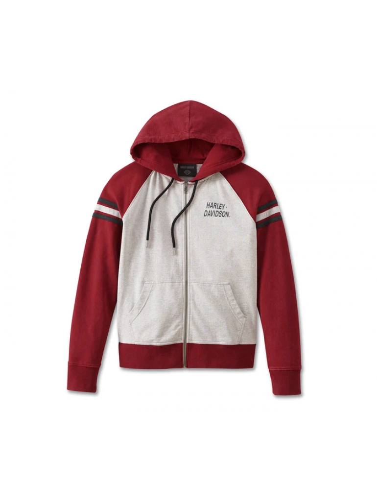 Жіноче худі Special Liberty Zip Colorblocked колір Winery розмір L
