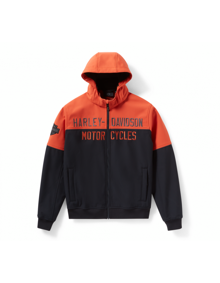 Куртка чоловіча H-D JACKET-KNIT чорно / помаранчова розмір M