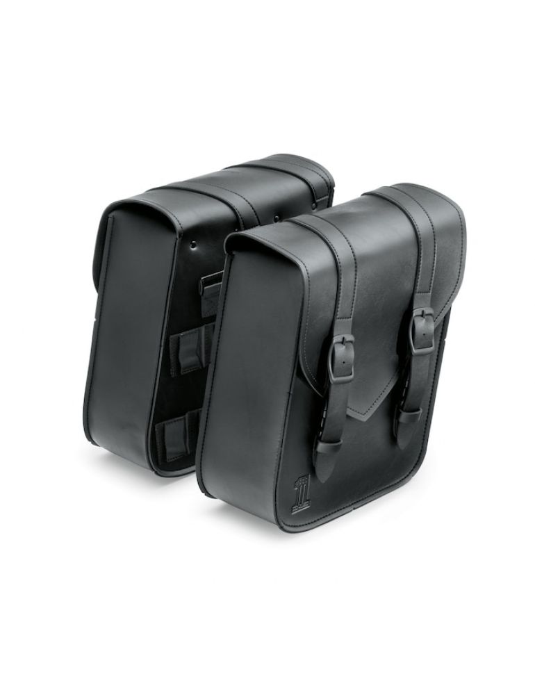 Black Standard Line Compact Throw-Over Saddlebags