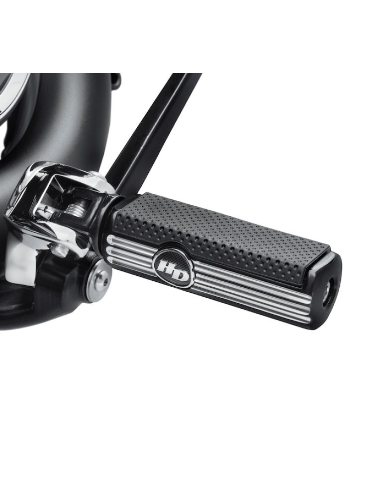 Defiance Rider Footpegs - Black Anodized Machine Cut