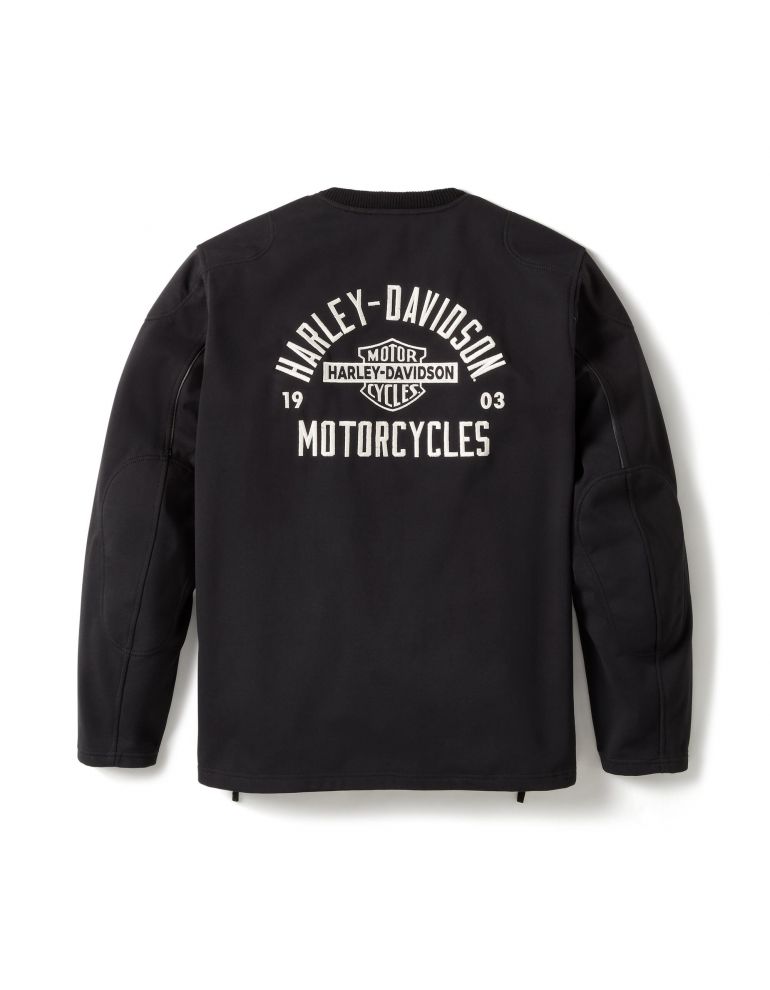 Райдинговий флісовий пуловер PULLOVER-TEXTILE,DEFLECTOR,BLACK,PPE розмір M