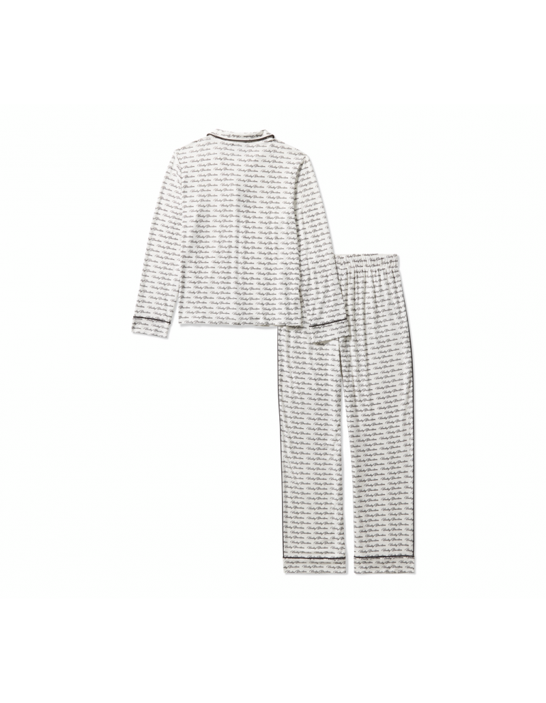 Піжама жіноча PAJAMA SET-KNIT,OFF WHITE/BLACK PRINT розмір XL
