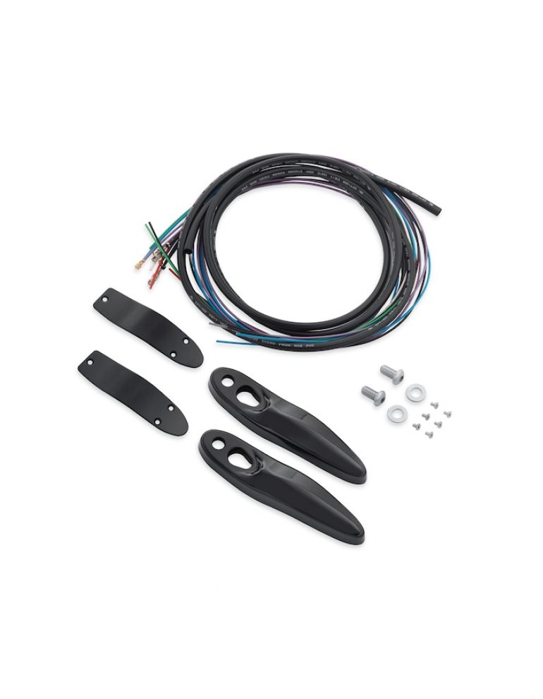 Rear Turn Signal/License Plate Relocation Kit - Black