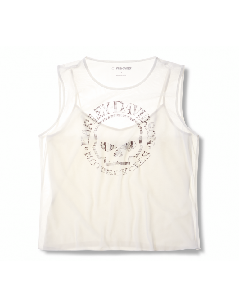 Топ Жіночий Willie G Skull Bling Mesh розір  XS
