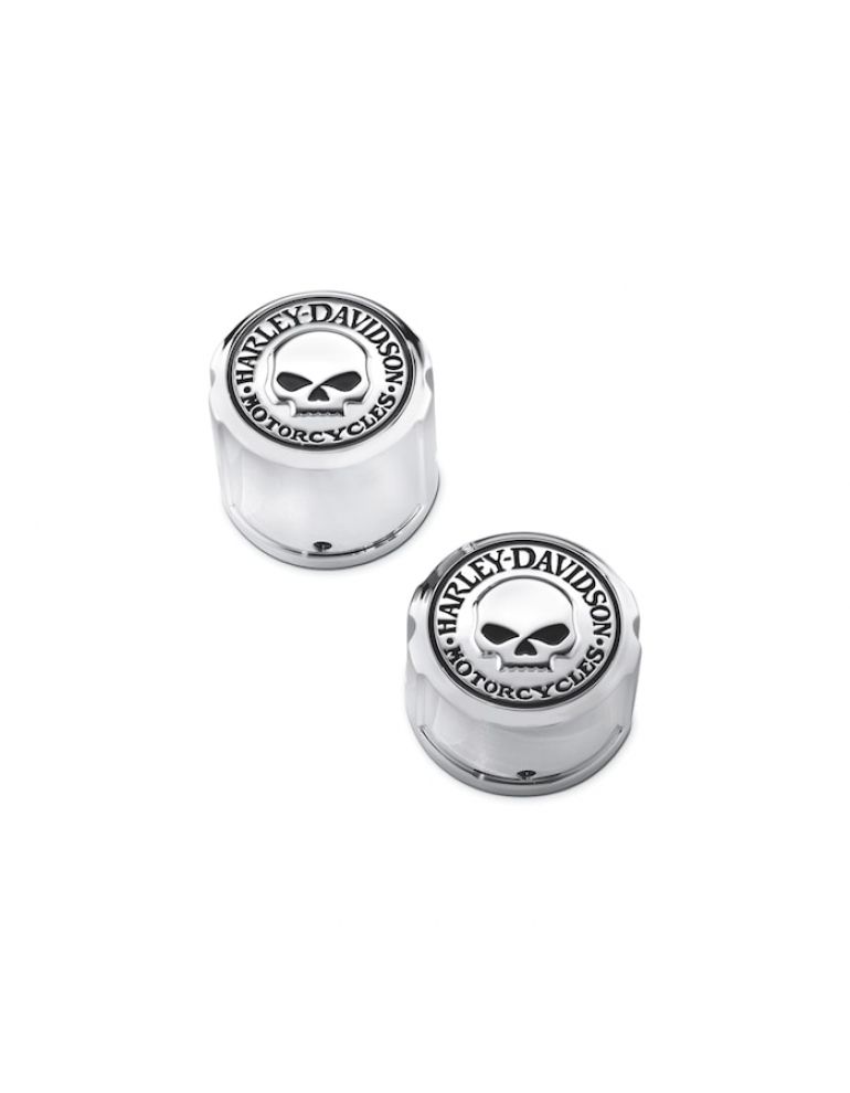 Willie G Skull Rear Axle Nut Covers