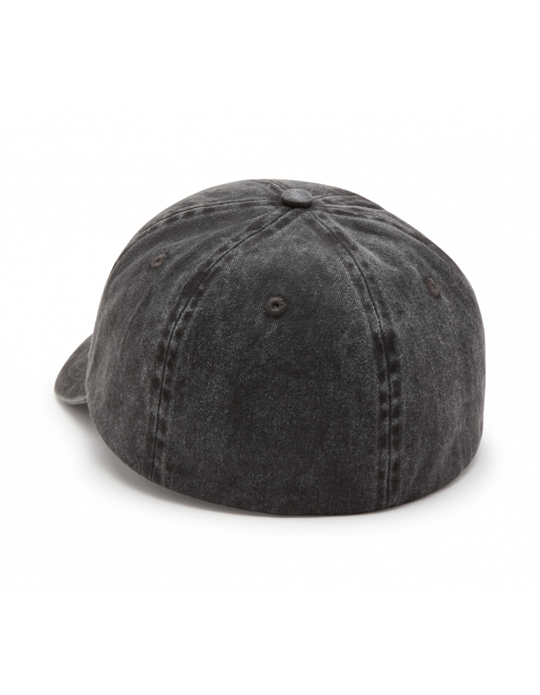 Кепка чоловіча HAT-FITTED,WOVEN,BLACK розмір L