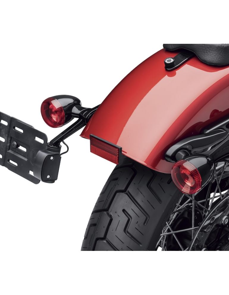 Rear Turn Signal/License Plate Relocation Kit - Black