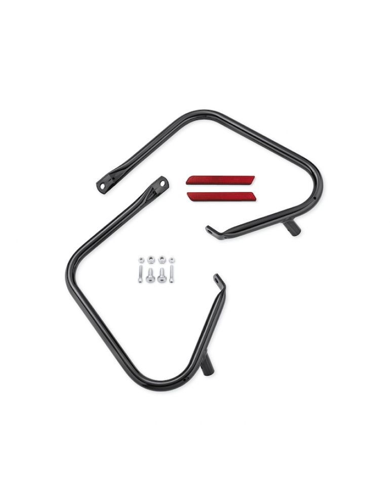 Gloss Black Rear Saddlebag Guard Kit