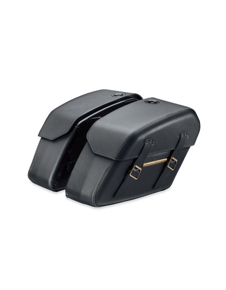 H-D Detachables Saddlebags – Brass Trim