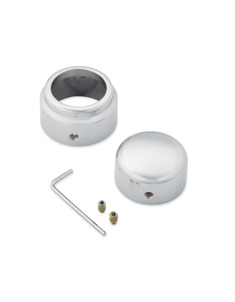 Rear Axle Nut Covers - Satin Chrome