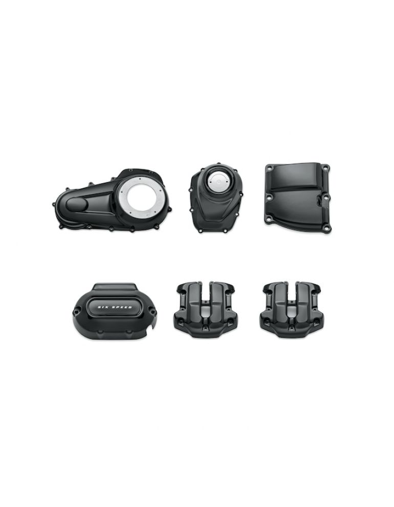 Gloss Black Engine Cover Kit – Milwaukee-Eight Powertrain