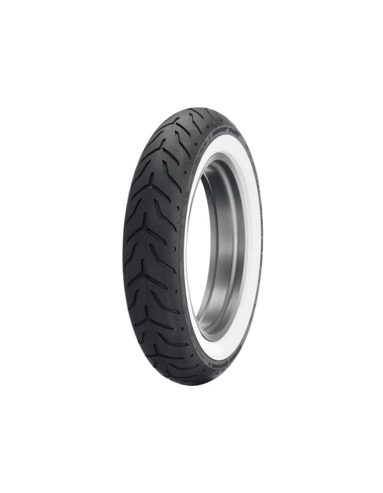 Dunlop Tire Series - D408F 130/90B16 Wide Whitewall - 16 in. Front