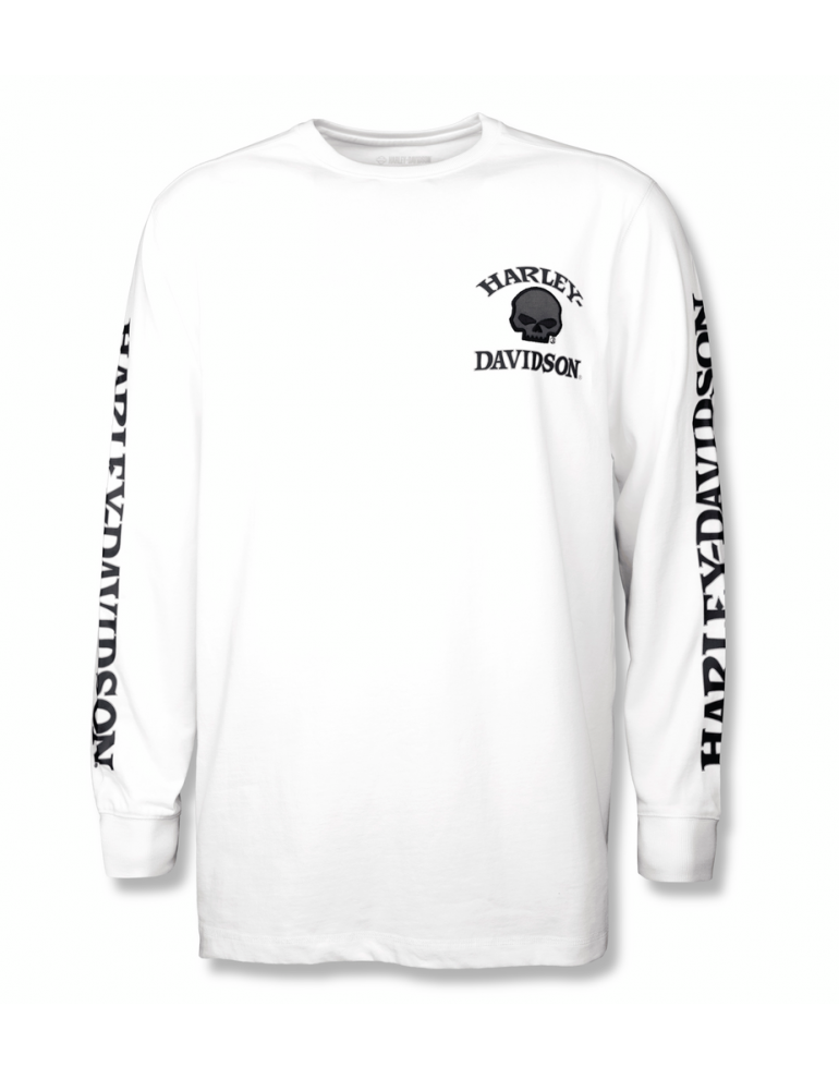 Лонгслів чоловічий Harley-Davidson TEE-KNIT,WHITE розмір M