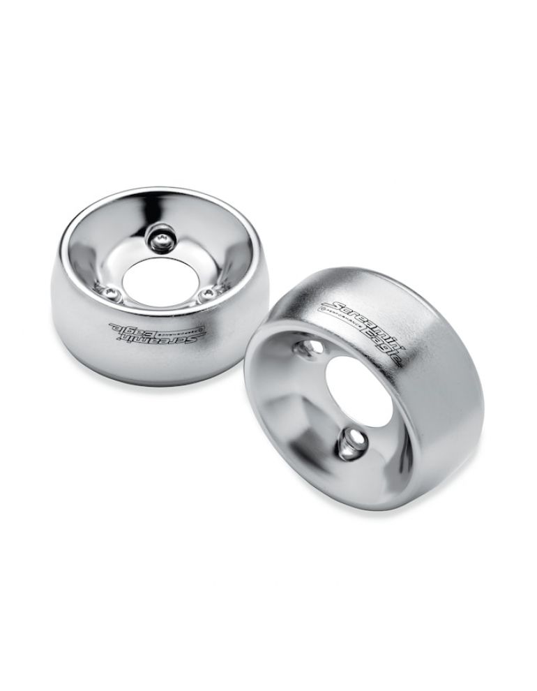 Brushed Satin Chrome 4.5 in. End Caps