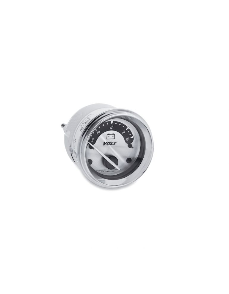 Voltmeter Spun Aluminum Face Gauge