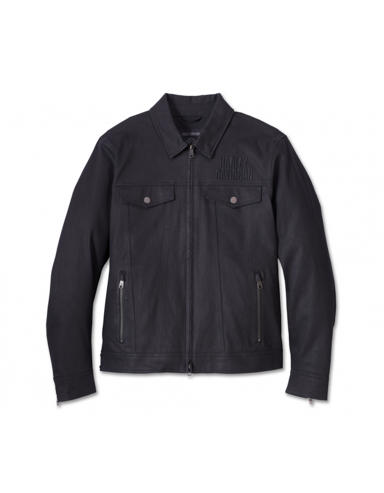 Куртка чоловіча райдингова JACKET-TRUCKER,MODULAR,TEXTILE,BLACK розмір L