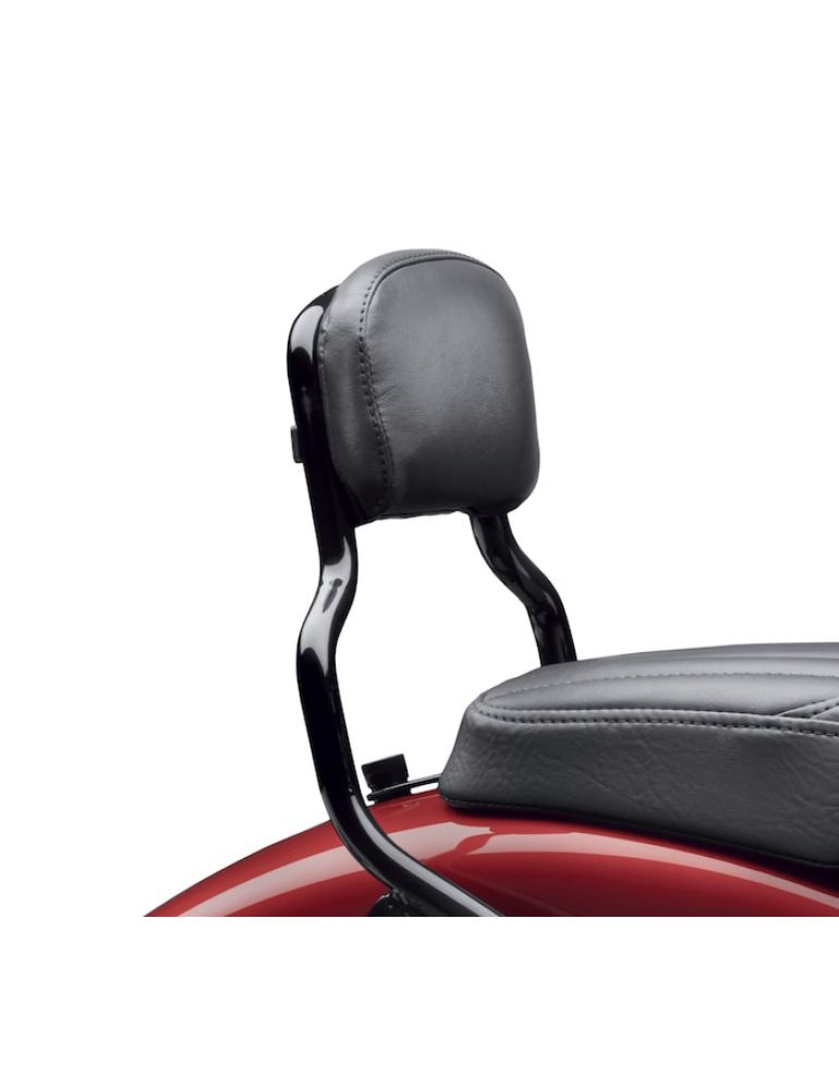 Passenger Backrest Pad - Compact - Smooth Black Vinyl