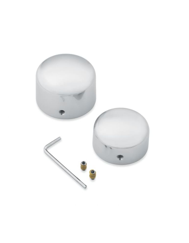 Rear Axle Nut Covers - Satin Chrome