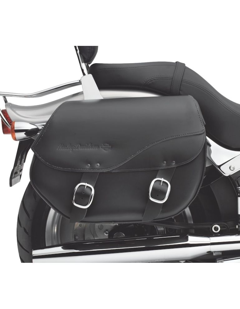 H-D Detachables Leather Saddlebags - Smooth