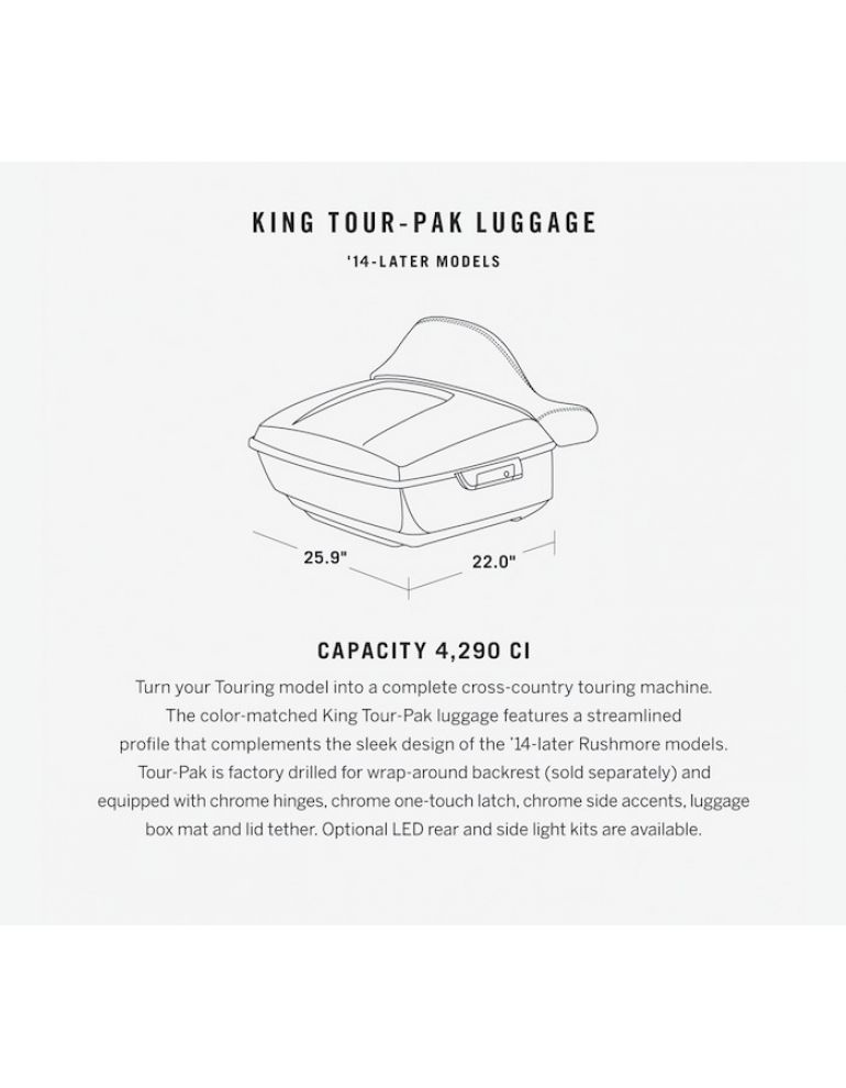 Color-Matched King Tour-Pak Luggage