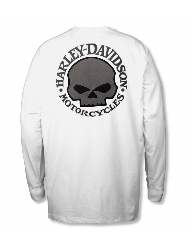 Лонгслів чоловічий Harley-Davidson TEE-KNIT,WHITE розмір M