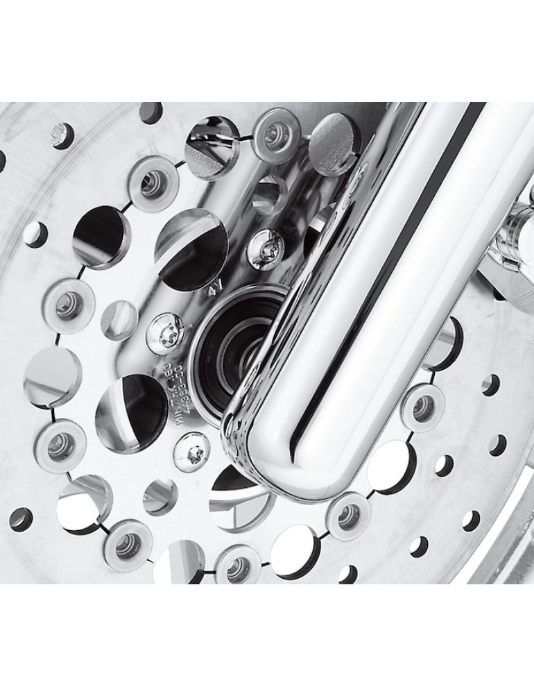 Chrome Rear Brake Disc Hardware Kit