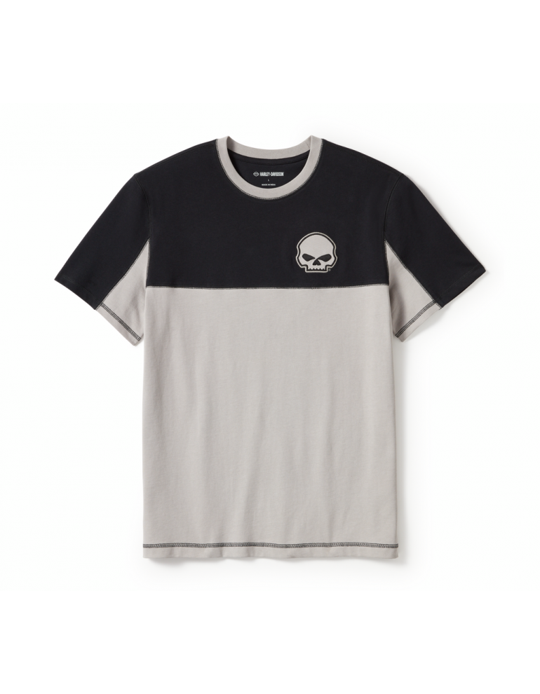 Футболка чоловіча TEE-KNIT,BLACK/GREY COLORBLOCK розмір XL