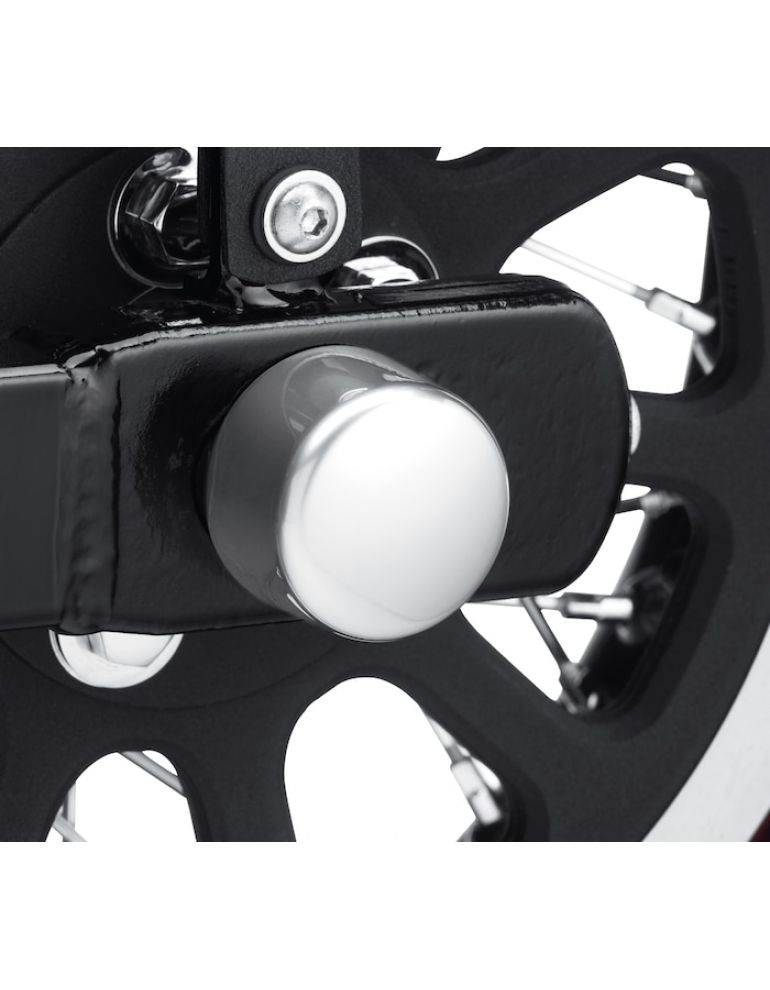 Rear Axle Nut Covers - Satin Chrome