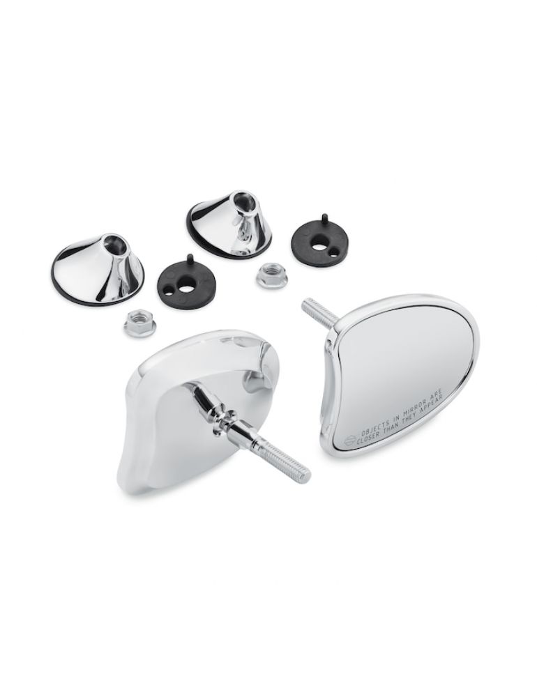 Chrome Tapered Fairing Mount Mirrors