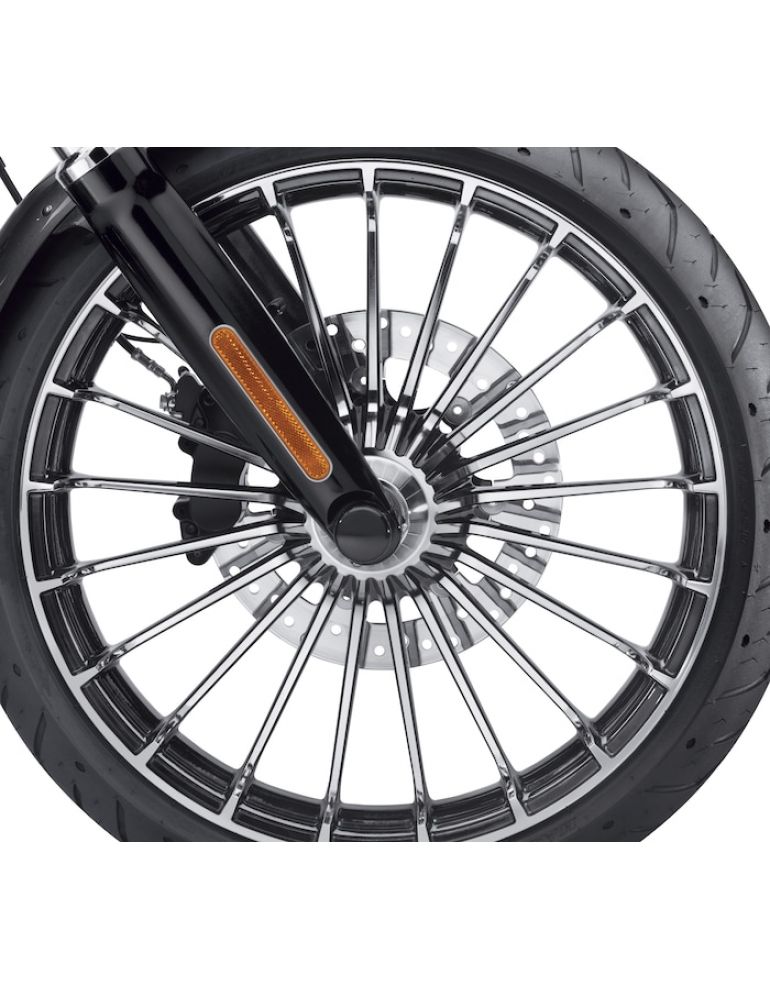 Turbine 21 in. Front Wheel - Contrast Chrome