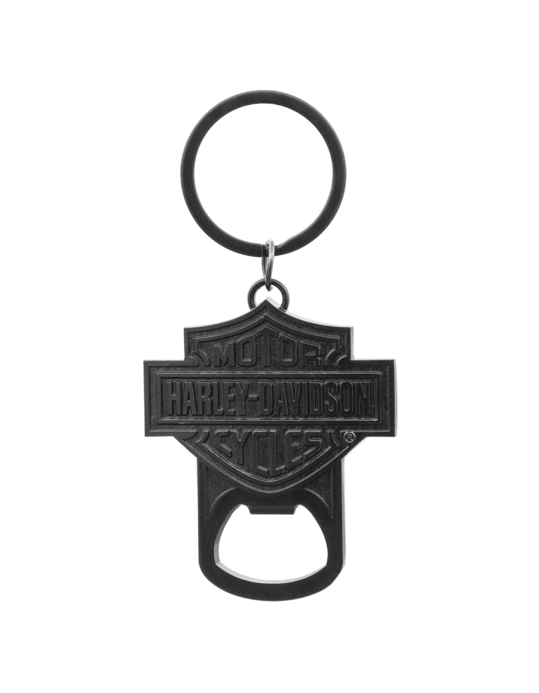 Відкривачка-брелок Harley-Davidson Bar &amp; Shield Black Nickel Bottle Opener