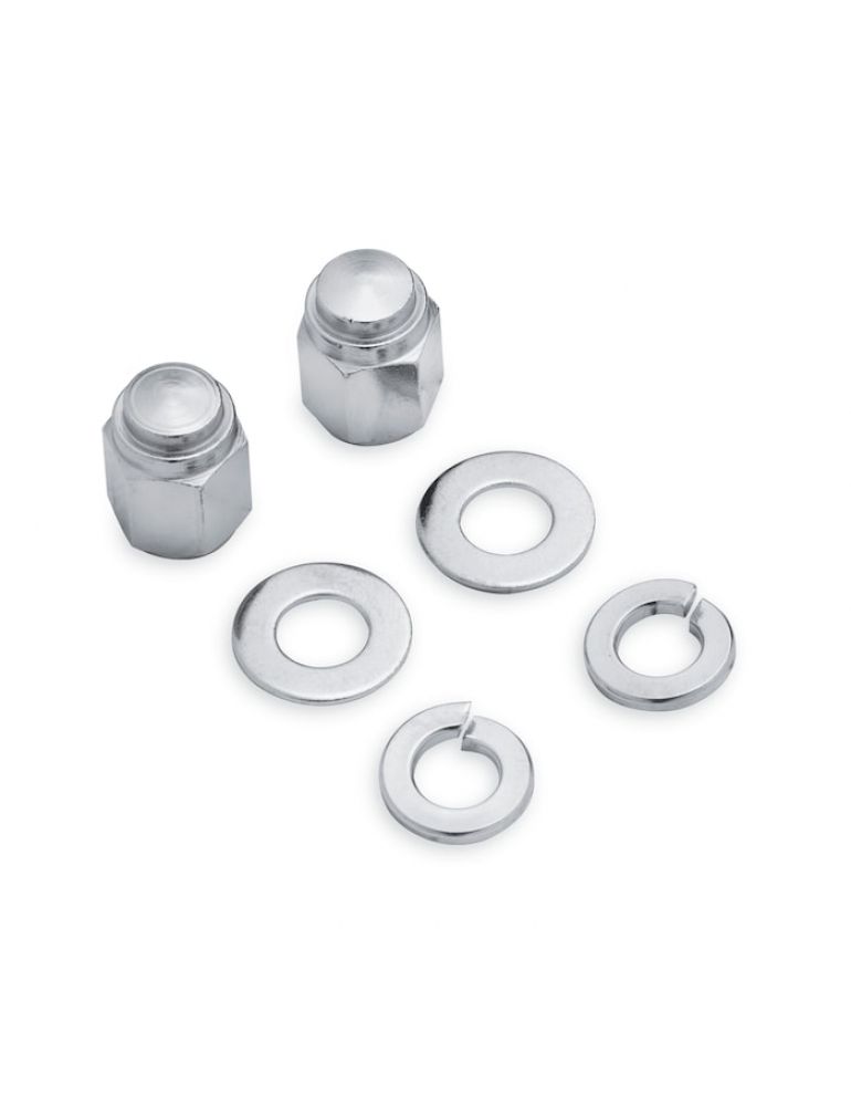Chrome Fork Axle Retainer Nut Kit